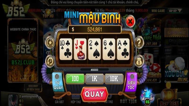 Mậu Binh tại cổng game này mang đến thế giới cá cược hấp dẫn